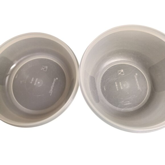 Tupperware Round Storage Bowl Set With Lids 1.5L & 1L Capacity BPA-Free Plastic - Picture 2 of 5